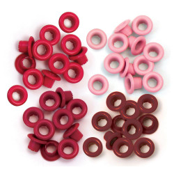 We R Eyelets Standard, sirkat, 60 kpl, punainen