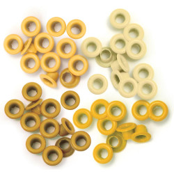 We R Eyelets Standard, sirkat, 60 kpl, keltainen