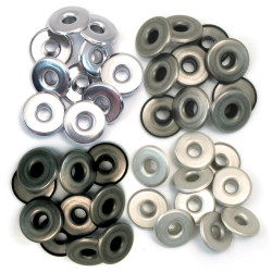 We R Eyelets Wide, sirkat, 40 kpl, kylmä metalli