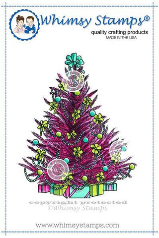 Whimsy Stamps Christmas Tree -leimasin