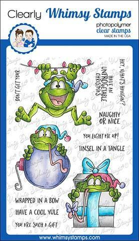 Whimsy Stamps Mistletoads -leimasinsetti