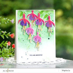 Altenew Build-A-Flower Fuchsia stanssi- ja leimasinsetti