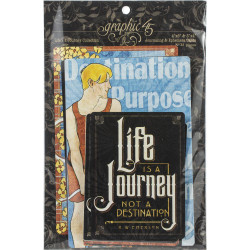 Graphic45 Life's a Journey Ephemera -leikekuvat