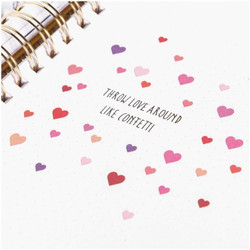 Paper Poetry Bullet Diary tarrat Hearts