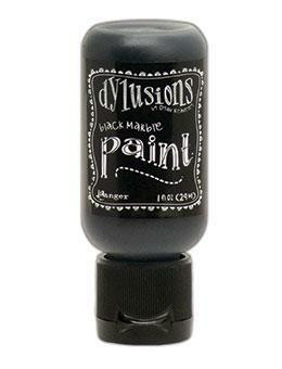 Dylusions Flip Cap -akryylimaali, sävy Black Marble