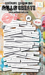 Aall & Create Ephemera die-cut leikekuvat Bite Me, White