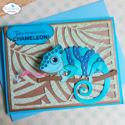 Elizabeth Craft Designs stanssi Spy the Chameleon