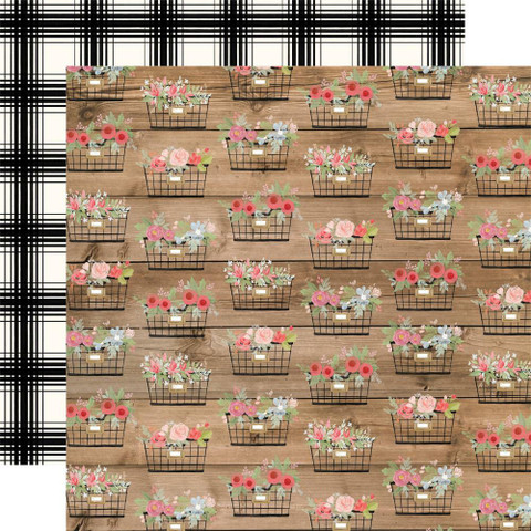 Carta Bella Farmhouse Market skräppipaperi Baskets