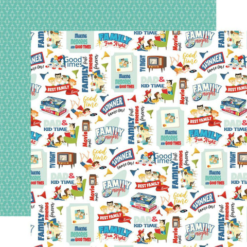 Carta Bella Family Night skräppipaperi Family Fun Night