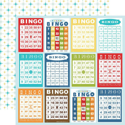 Carta Bella Family Night skräppipaperi Bingo Cards