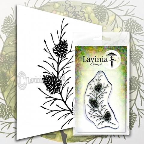 Lavinia Stamps leimasin Fir Cone Branch