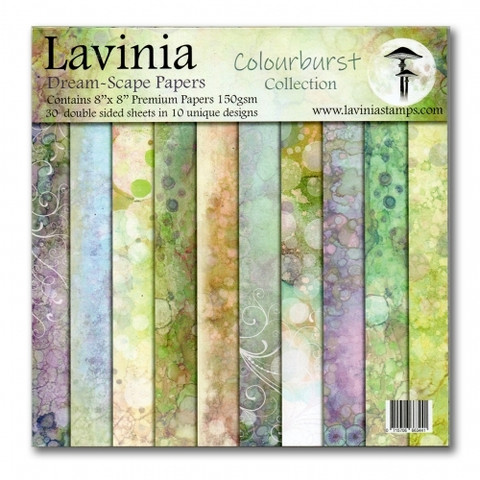 Lavinia Stamps Dreamscape Papers paperipakkaus The Colourburst Collection