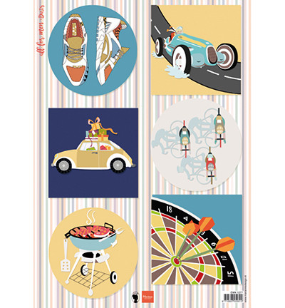 Marianne Design korttikuvat All For Men, Darts