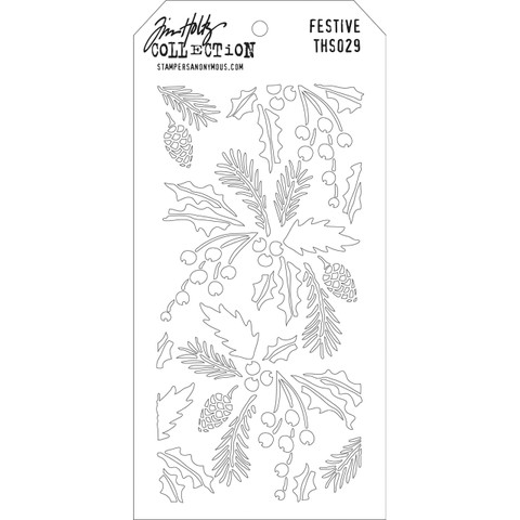 Tim Holtz Festive -sapluuna