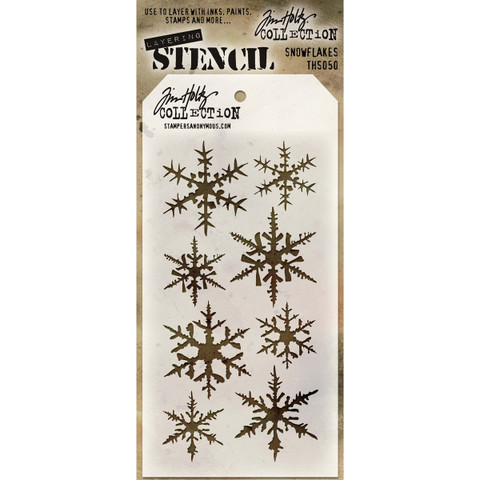 Tim Holtz Snowflakes -sapluuna