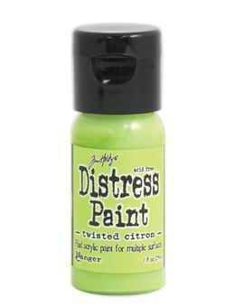 Distress Paint -akryylimaali, sävy twisted citron