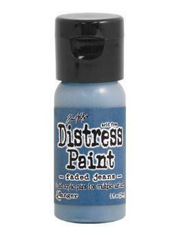 Distress Paint -akryylimaali, sävy faded jeans