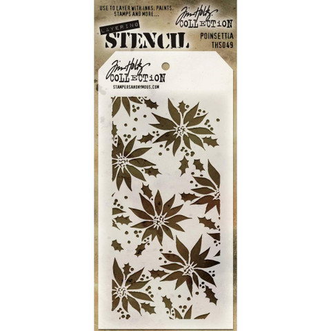 Tim Holtz Poinsettia -sapluuna