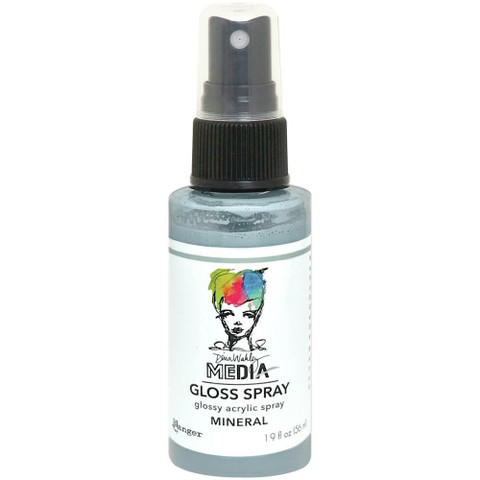 Dina Wakley Media Gloss Spray -suihke, sävy Mineral, 56 ml