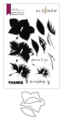 Altenew Build-A-Flower Balloon Flower stanssi- ja leimasinsetti