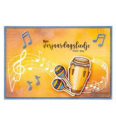 Marianne Design leimasin Music Swirl