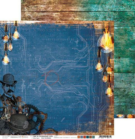 Craft O'clock skräppipaperi Age of Technology 03