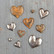 Finnabair Mechanicals -metallikoristeet Tin Hearts