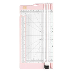 Vassen Creative Paper Cutter with Scoring Tool -paperileikkuri, vaaleanpunainen
