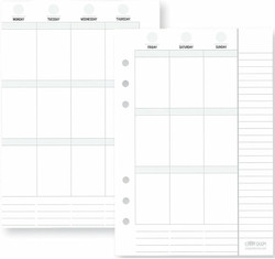 Simple Stories Carpe Planner Essentials Vertical Weekly Insert -sivut