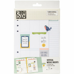 Simple Stories Carpe Planner Essentials Vertical Weekly Insert -sivut
