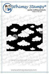 Whimsy Stamps Mini Cloud Background -leimasin