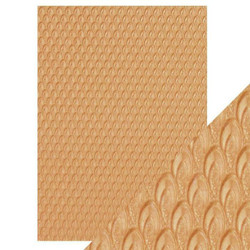 Tonic Hand Crafted Cotton -paperi, Golden Scales, 5 arkkia