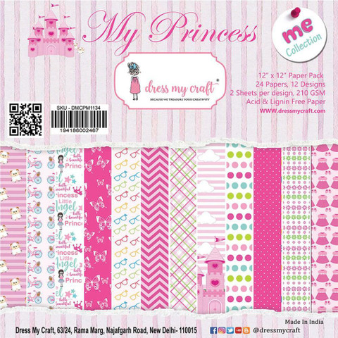 Dress My Craft paperipakkaus My Princess, 12