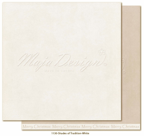  Maja Design Monochromes - Shades of Tradition skräppipaperi White