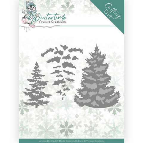 Yvonne Creations Wintertime stanssisetti Pine Tree