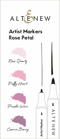 Altenew Artist Markers -setti Rose Petal, alkoholitussit