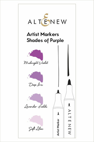 Altenew Artist Markers -setti Shades of Purple, alkoholitussit