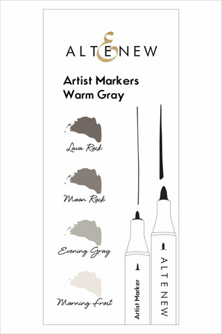 Altenew Artist Markers -setti Warm Gray, alkoholitussit