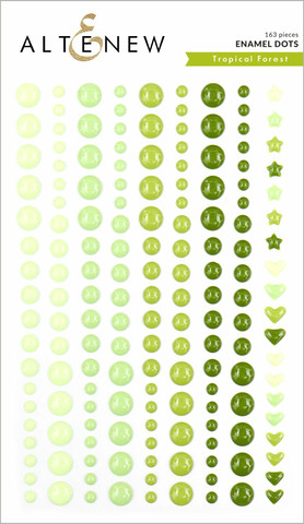 Altenew Tropical Forest Enamel Dots -tarrat