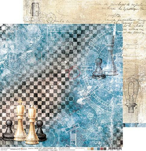 Craft O'clock skräppipaperi Age of Gentleman 03