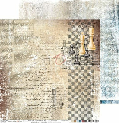 Craft O'clock skräppipaperi Age of Gentleman 05