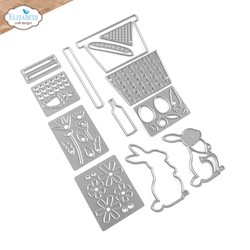 Elizabeth Craft Designs stanssi Picnic Basket & Bunny
