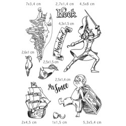 Ciao Bella leimasinsetti Neverland, Hook & Mr Smee