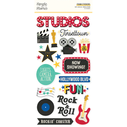 Simple Stories Foam Stickers -tarrat Say Cheese Tinseltown
