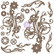 Prima Decorative Chipboard kuvioleike, Mechanical Flourishes