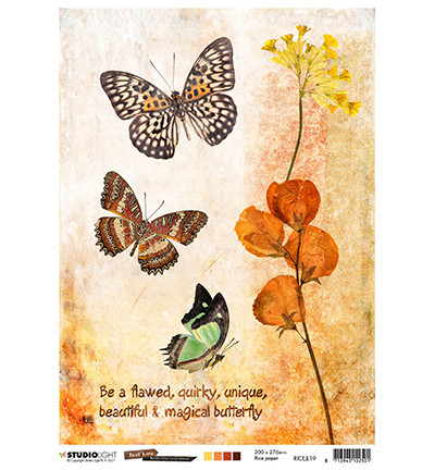 Studio Light riisipaperi Just Lou Butterfly Collection 19