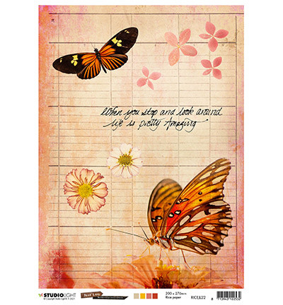 Studio Light riisipaperi Just Lou Butterfly Collection 22