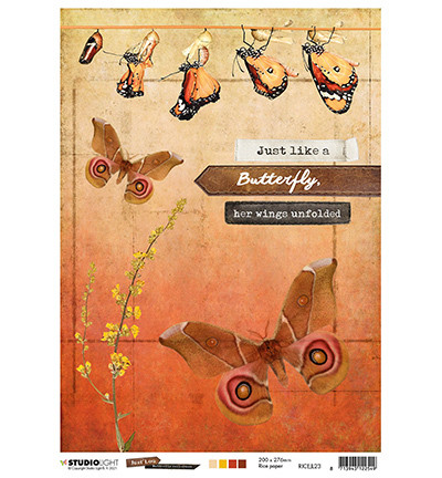 Studio Light riisipaperi Just Lou Butterfly Collection 23