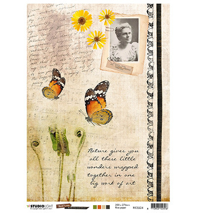 Studio Light riisipaperi Just Lou Butterfly Collection 24