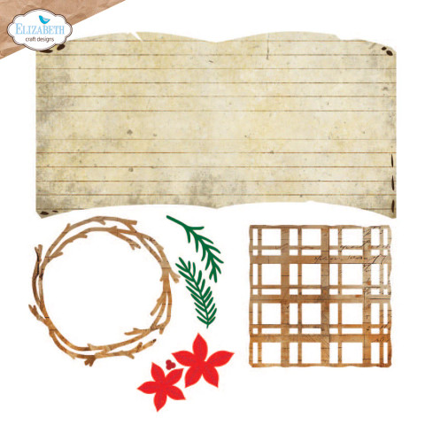 Elizabeth Craft Designs stanssi Book of Christmas Square